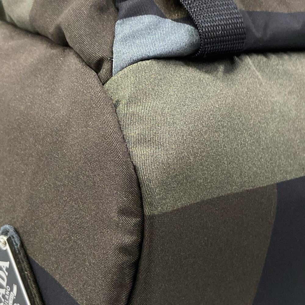 Prada Backpack 2VZ062 Dark Green Black Multi - Picture 6 of 8